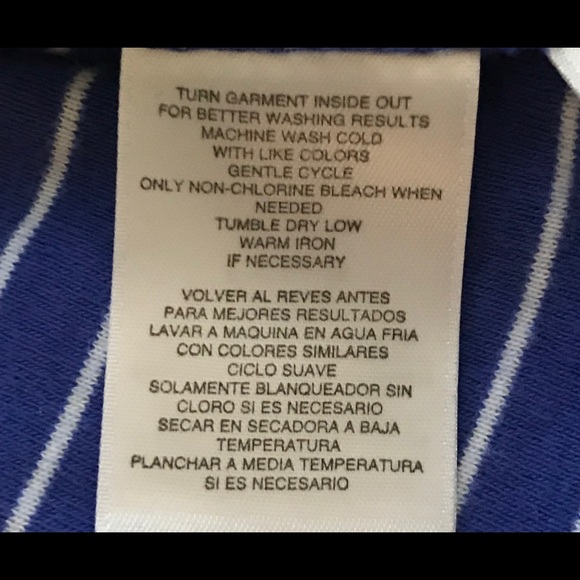 Jones New York Blue & White Stripe Sport T. SizeM - Picture 6 of 6